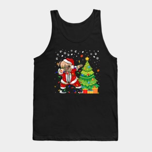 Funny Vintage Santa Christmas In July Summer Beach Party Tank Top